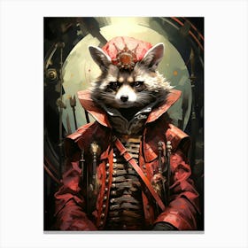 Steampunk Raccoon Canvas Print