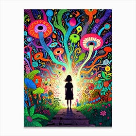 Psychedelic Garden 1 Canvas Print