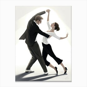 Tango Dancers Canvas Print