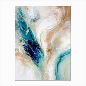 Aqua Currents Canvas Print