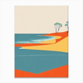 Casuarina Beach Australia Midcentury Canvas Print