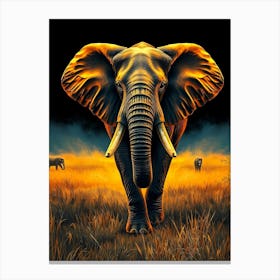 Wild Animal Creative Portrait 60 Canvas Print