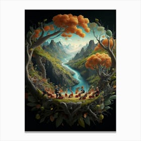 Musical World Canvas Print