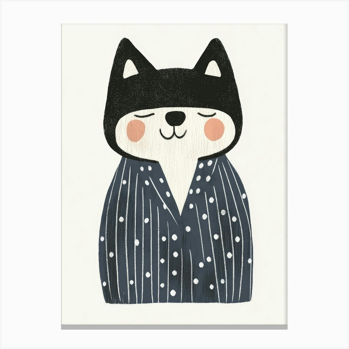 Cat In Pajamas Canvas Print by Banevici