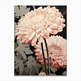 Flower Illustration Chrysanthemum 4 Canvas Print