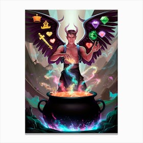 Wizard Of The Cauldron Canvas Print