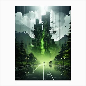 Futuristic City 1 Canvas Print