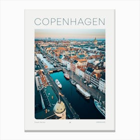 Copenhagen Travel Poster - Gallery Wall Art Print Canvas Print