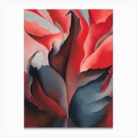 Georgia O'Keeffe - The Red Maple at Lake George Canvas Print