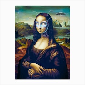 Celestial Mona Lisa Canvas Print