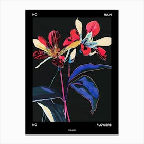 No Rain No Flowers Poster Cyclamen 1 Canvas Print