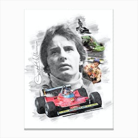 Gilles Villeneuve Canvas Print