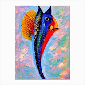 Flying Fish Matisse Inspired Canvas Print