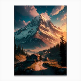 Mountain Landscape Toile