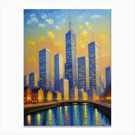 Chicago Skyline 3 Canvas Print