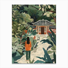 In The Garden Lan Su Chinese Garden Usa 1 Canvas Print