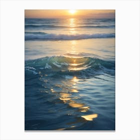 Sunset At The Beach Print  Canvas Print