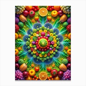 Fruit Mandala 1 Canvas Print