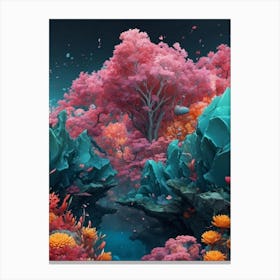 Pink Forest Canvas Print