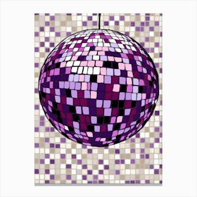 Disco Ball Vector 1 Canvas Print