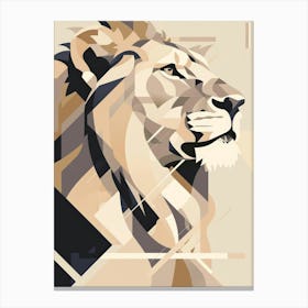 Abstract Lion 8 Canvas Print