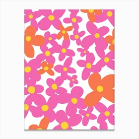 Petals In Pink Canvas Print
