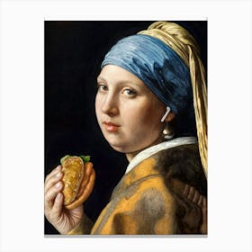 Girl With A Pearl Earring Hamburgs Canvas Print