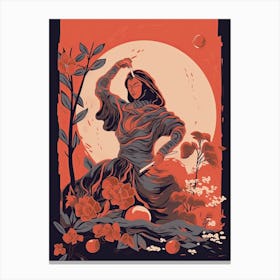 Samurai Illustration 7 Canvas Print
