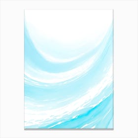 Blue Ocean Wave Watercolor Vertical Composition 119 Canvas Print