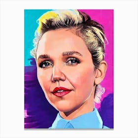 Maggie Gyllenhaal Pop Movies Art Movies Canvas Print