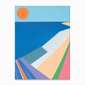 Bells Beach, Australia Modern Colourful Canvas Print