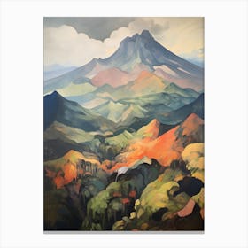 Mount Apo Philippines Mountain Painting Canvas Print