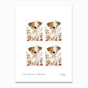 Cute Animals Collection Puppy 3 Canvas Print