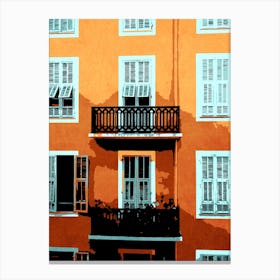 Sunny Balconies Canvas Print
