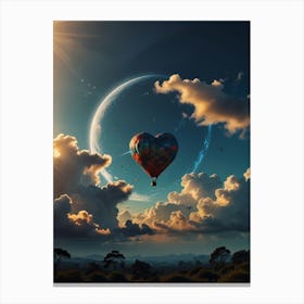 Hot Air Balloon In The Sky Canvas Print