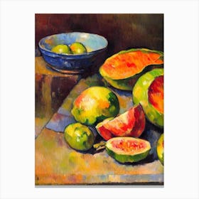 Bitter Melon Cezanne Style vegetable Canvas Print