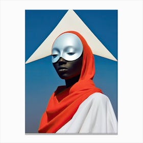 Cosmic Threads: Afrofuturistic Elegance Canvas Print