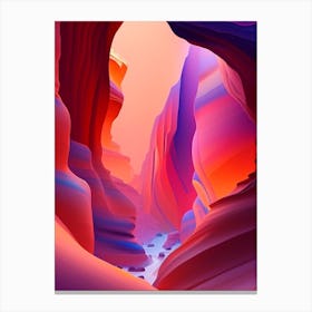 Antelope Canyon Sunset Dreamy Landscape 2 Canvas Print