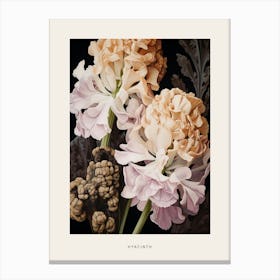 Flower Illustration Hyacinth 1 Poster Canvas Print