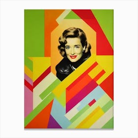 Janet Mcteer Colourful Pop Movies Art Movies Canvas Print