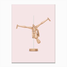 Pole Dance Mannequin Canvas Print