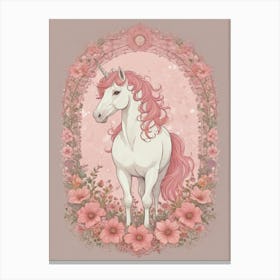 Unicorn In A Frame Canvas Print