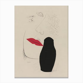 Desire (1930) Woman Illustration By Mikulas Galanda Canvas Print