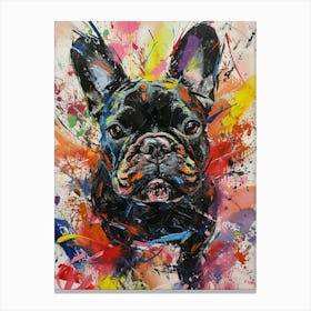 French Bulldog Acrylic Painting 9 Canvas Print