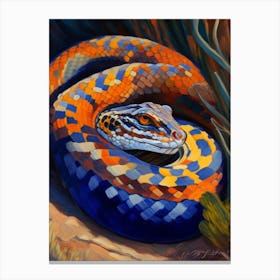 Western Hooknose Snake Painting Canvas Print