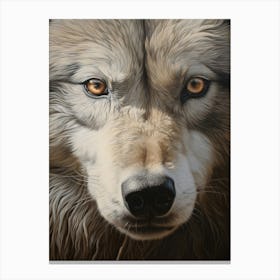 Honshu Wolf Eye 4 Canvas Print