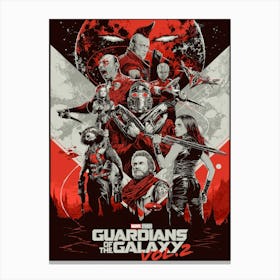 Guardians Of The Galaxy 2 Movie And FIlm Canvas Print