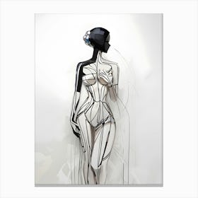 Futuristic Woman Canvas Print