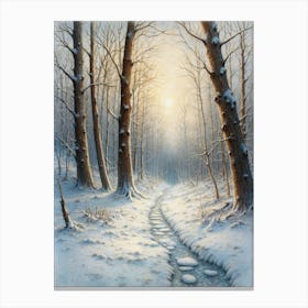 Path In The Woods 7 Canvas Print