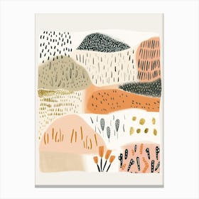 Abstract Landscape Illustration 1 Canvas Print